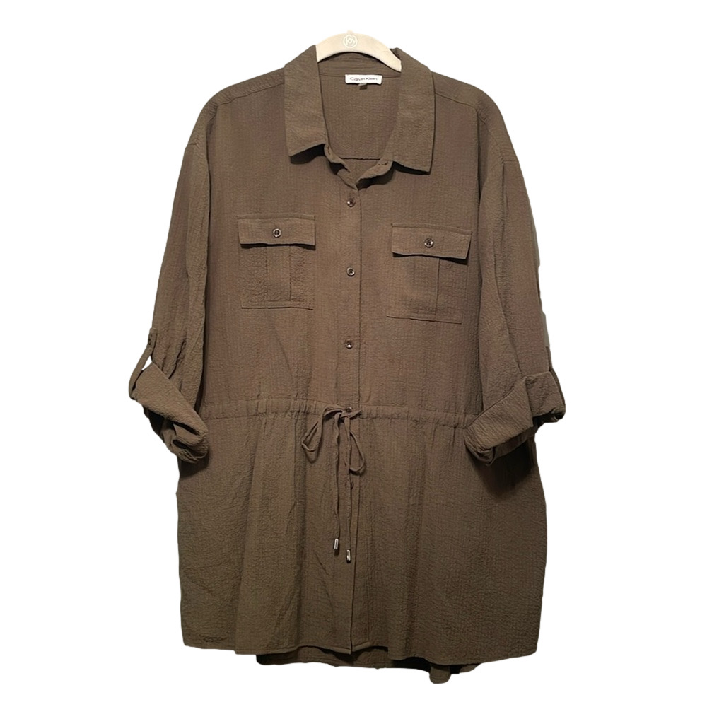 CALVIN KLEIN GREEN DRESS SIZE XL